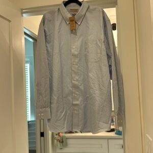 Duluth trading wrinkle fighter button down shirt new with tags